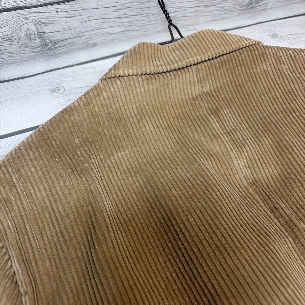 Levi's Panatela Blazer Jacket 42L Corduroy Brown Tan Vtg - Picture 7 of 11